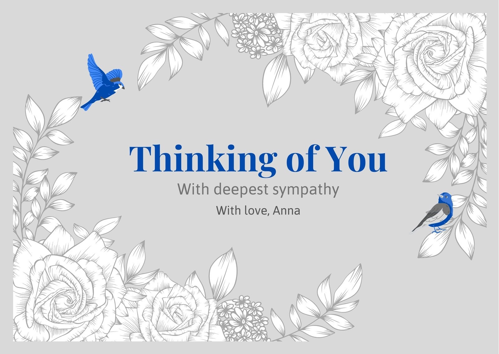 Blank Printable Thinking Of You Cards