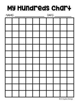 Blank 100 Chart Printable Desk Top