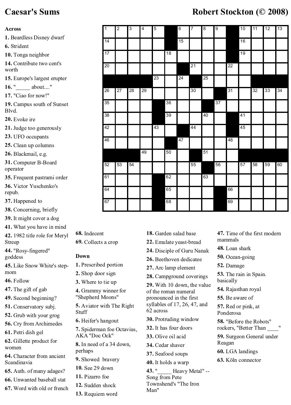 Free La Times Crossword Printable Rossy Printable Free La Times Crossword Printable Rossy Printable
