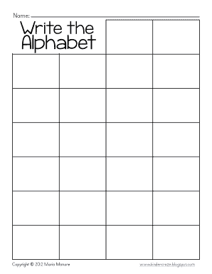 Abc Fill In The Blank Printable