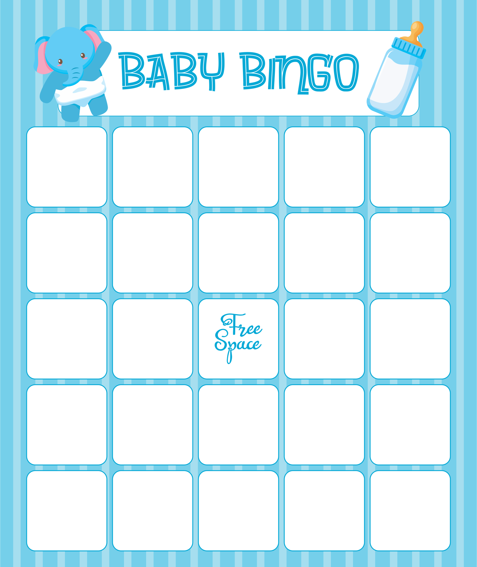 Free Printable Baby Shower Bingo Free Printable Baby Shower Bingo