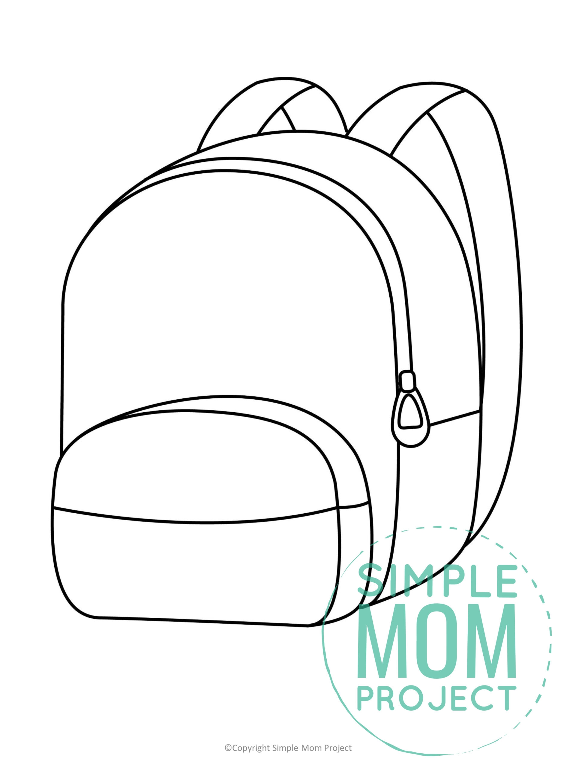 Free Printable Backpack Template Simple Mom Project Free Printable Backpack Template Simple Mom Project