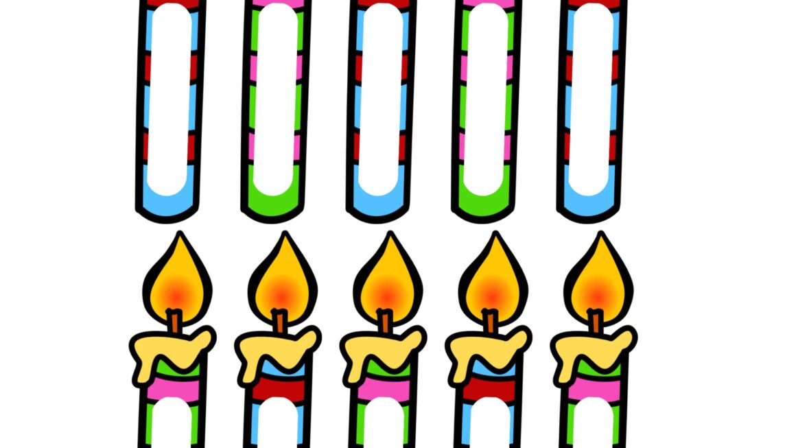 Free Printable Birthday Candles For Bulletin Board Printable