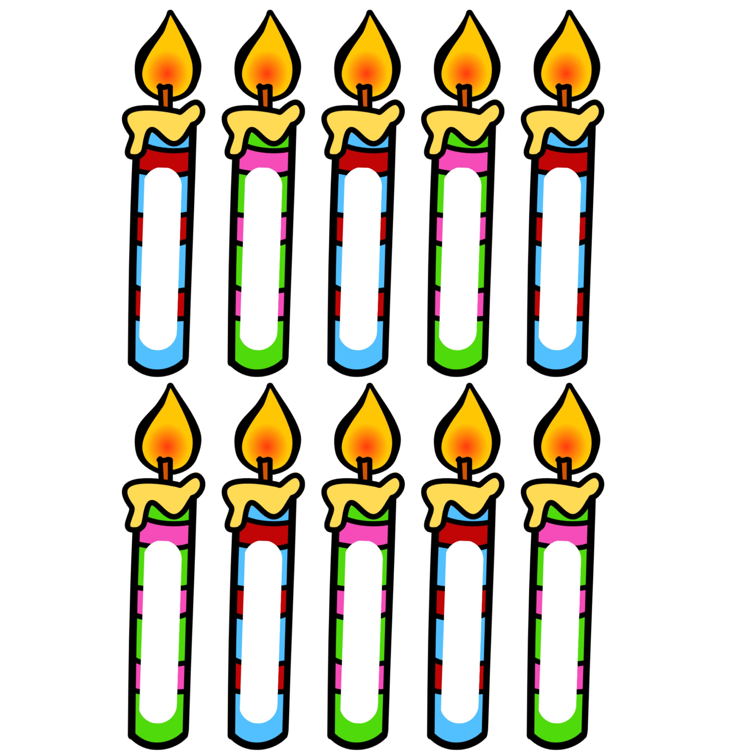 Free Printable Birthday Candles For Bulletin Board Printable 