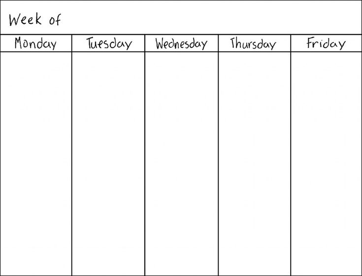 Free Printable Blank 5 Day Calendar Printable Calendars AT A GLANCE Free Printable Blank 5 Day Calendar Printable Calendars AT A GLANCE