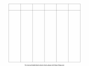 Printable Blank Template With 6 Rows - Printable Free Templates