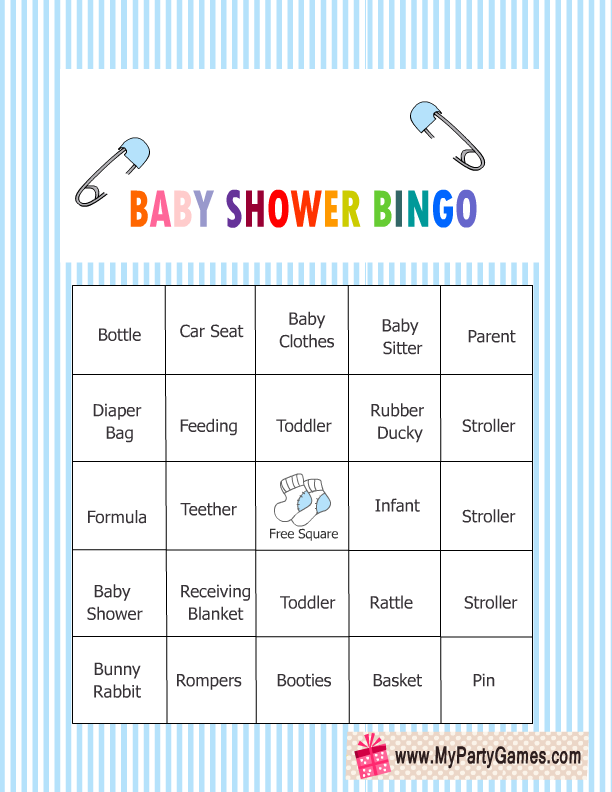 Baby Shower Bingo Blank Free Printable Baby Shower Bingo Blank Free Printable