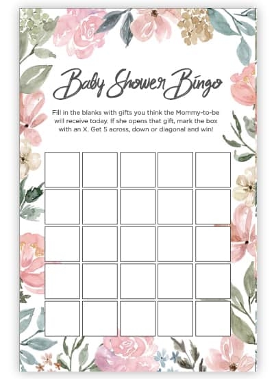 Free Printable Blank Baby Shower Bingo Mountain Ndeplanning Free Printable Blank Baby Shower Bingo Mountain Ndeplanning