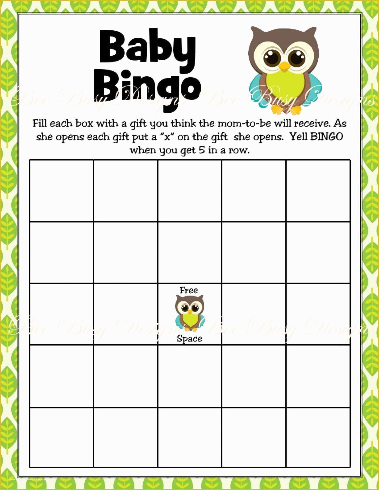 Free Printable Blank Baby Shower Bingo Mountain Ndeplanning Free Printable Blank Baby Shower Bingo Mountain Ndeplanning