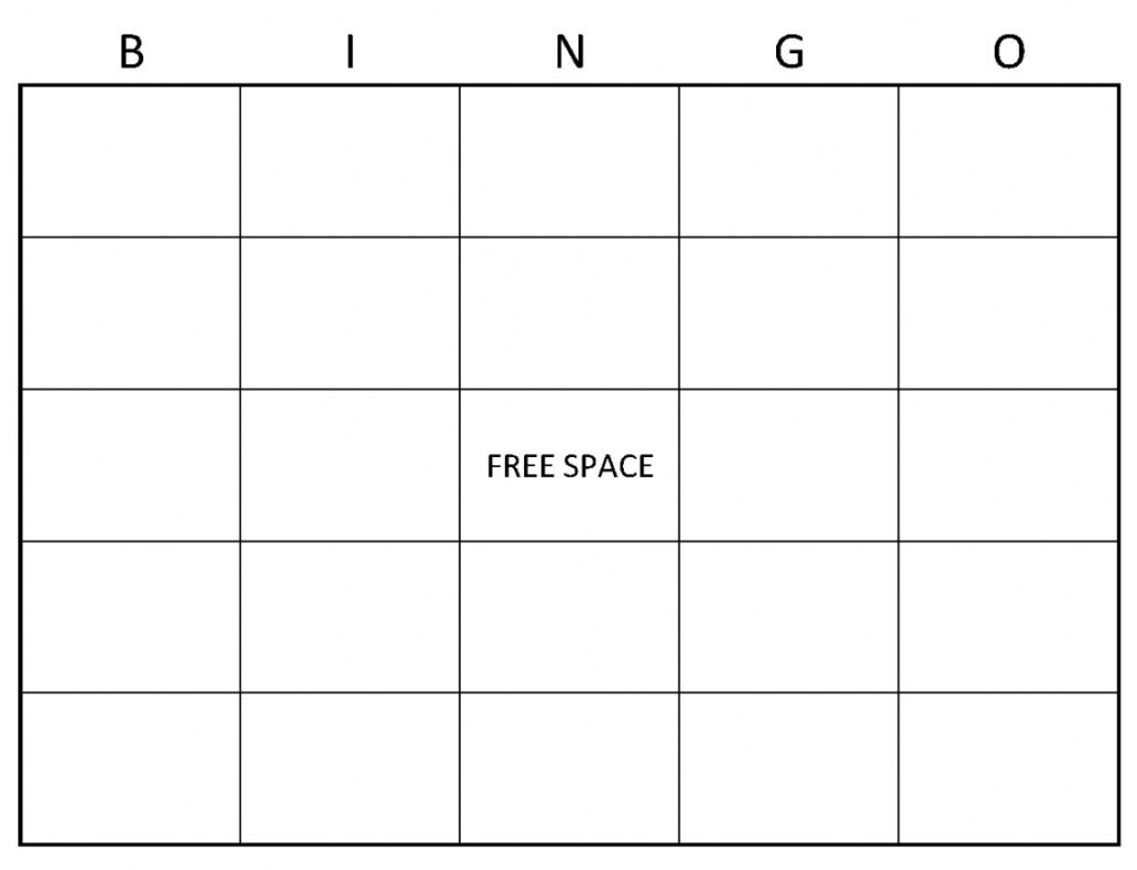 Free Printable Blank Bingo Cards For Teachers FREE Printable HQ