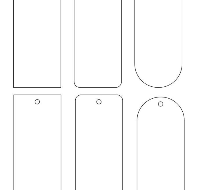 Free Printable Blank Bookmark Templates PDF Included Printables Hub