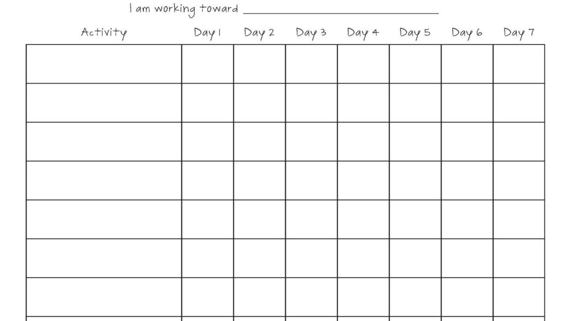 Free Printable Blank Charts Printable Blank Charts Image Search