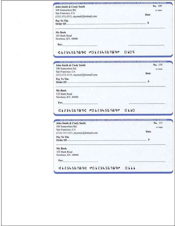 Printable Personal Wallet Check Blanks Free
