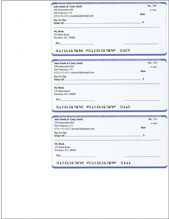 Free Printable Blank Check Template Business Checks Word Template 