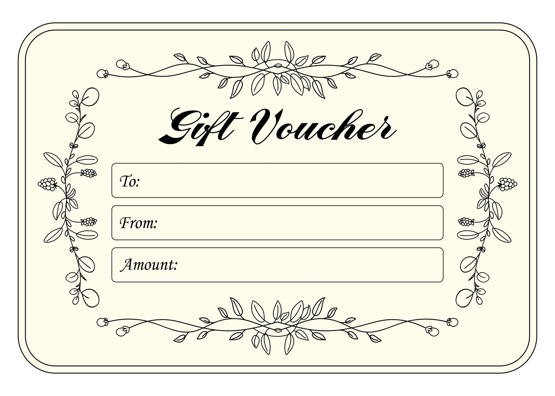 Printable Paper Card Blanks For Coupon