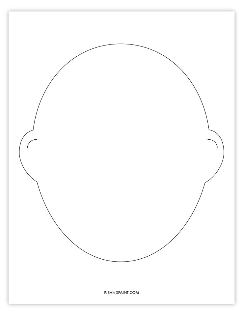 Printable Blank Faces For Face Painting