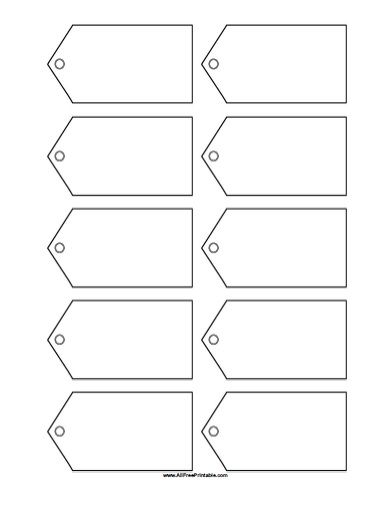 Free Printable Blank Gift Tags Template