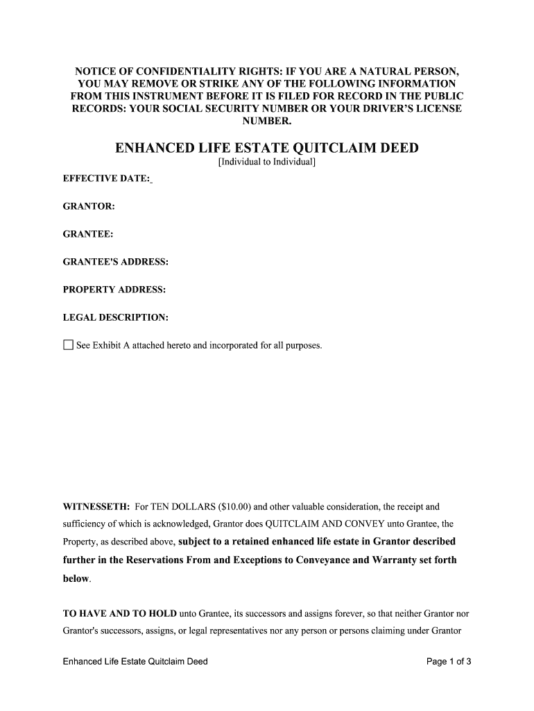 Free Printable Blank Life Estate Deed Form Printable Forms Free Online Free Printable Blank Life Estate Deed Form Printable Forms Free Online