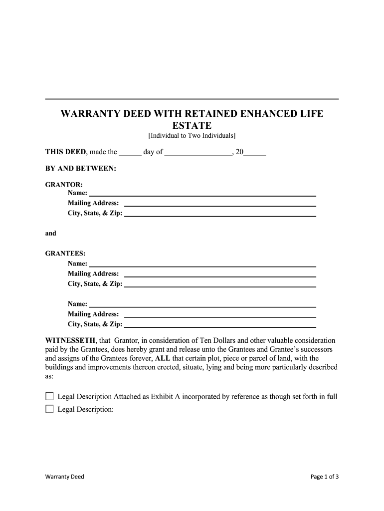 Free Printable Blank Life Estate Deed Form Printable Forms Free Online Free Printable Blank Life Estate Deed Form Printable Forms Free Online
