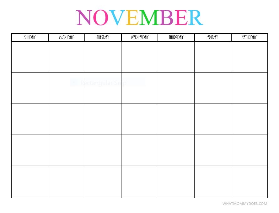 Free Printable Blank Monthly Calendars 2017 2018 2019 2020 What 