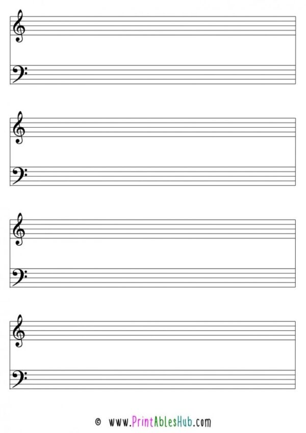 Free Printable Blank Music Sheets For Piano