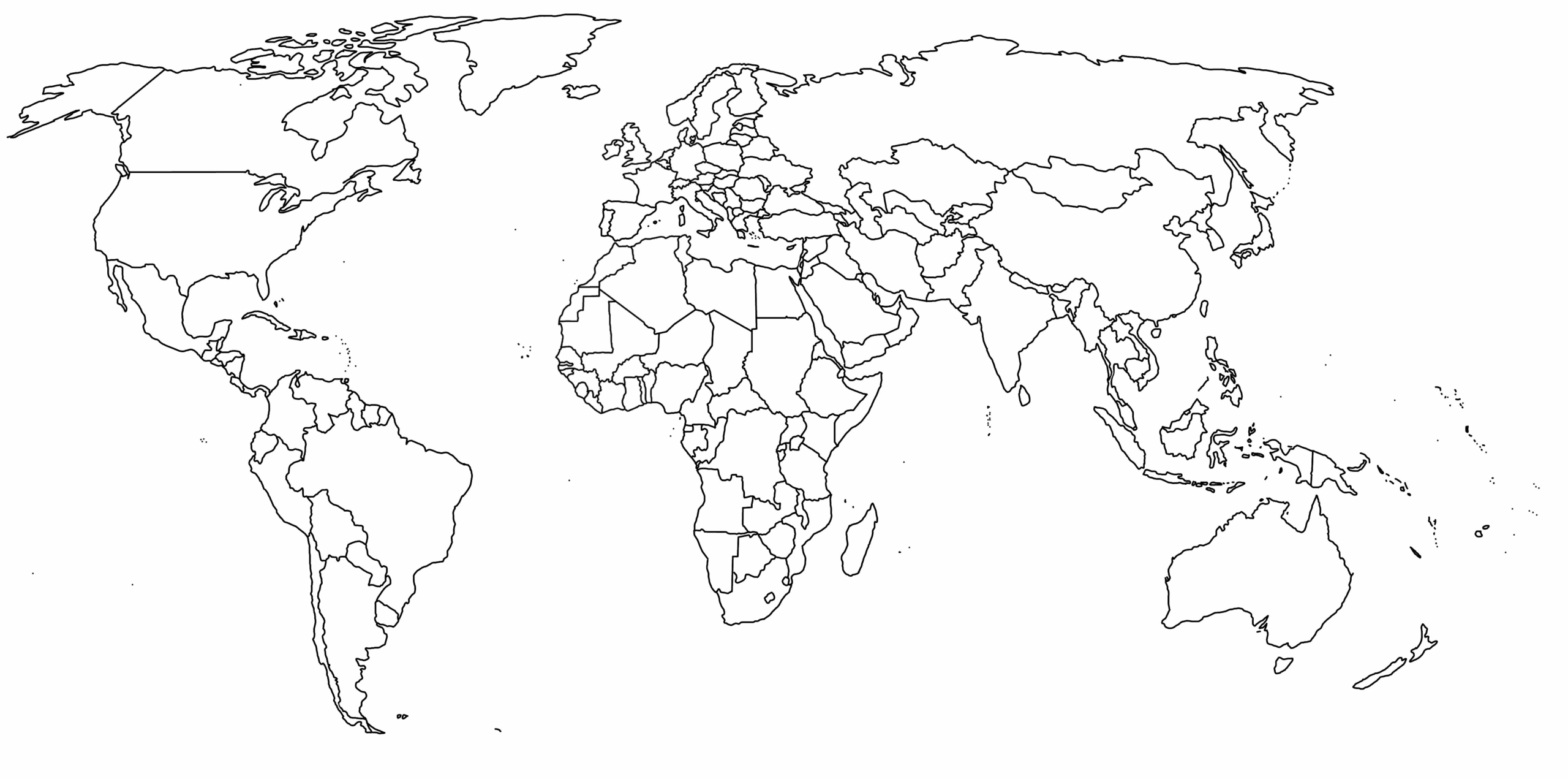 Free Printable Blank Outline World Map Free Templates Printable