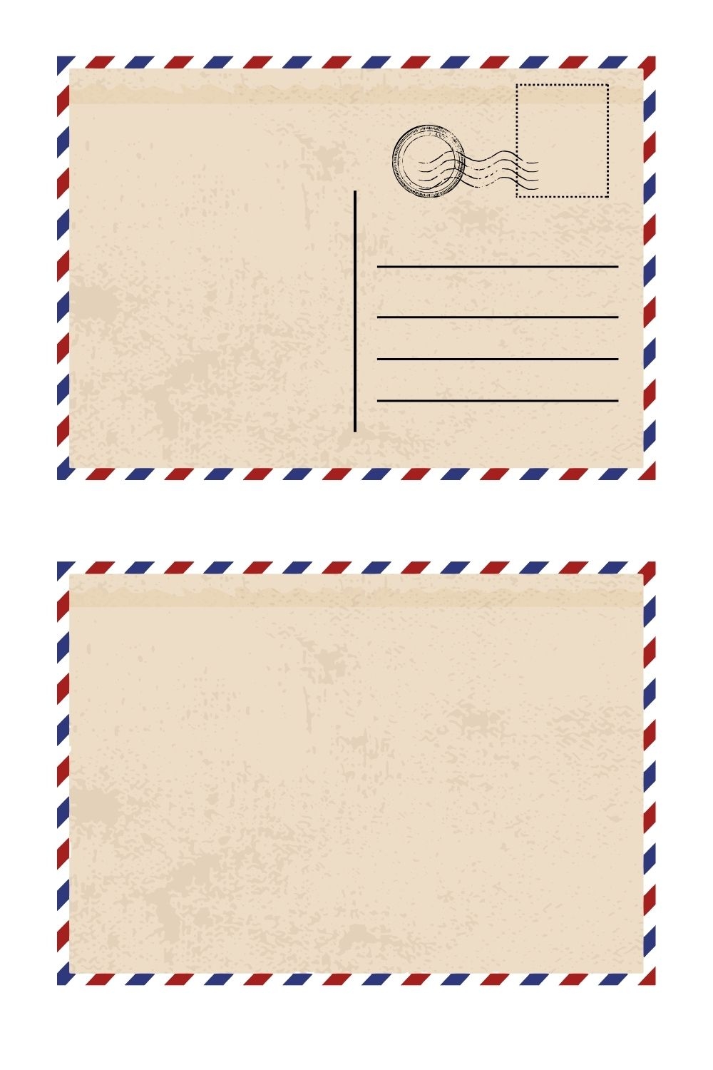 Free Printable Blank Postcard Templates PDF Included Printables Hub Free Printable Blank Postcard Templates PDF Included Printables Hub