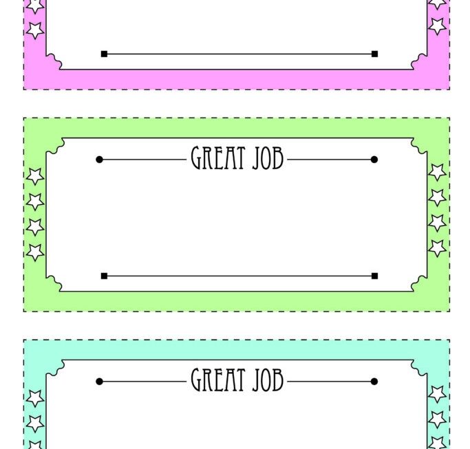 Free Printable Blank Reward Coupon Templates For Kids Teens