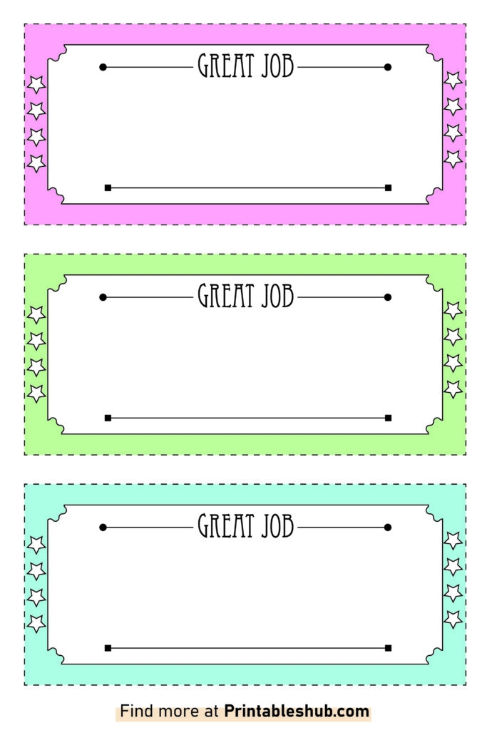 Free Printable Blank Reward Coupon Templates For Kids Teens 