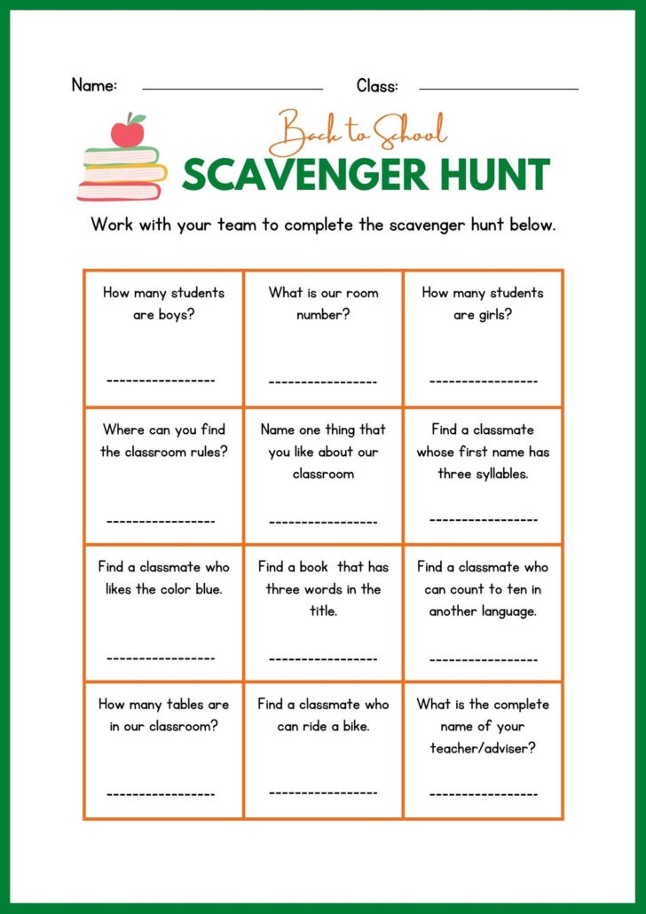 Free Blank Printable Scavenger Hunt Templates
