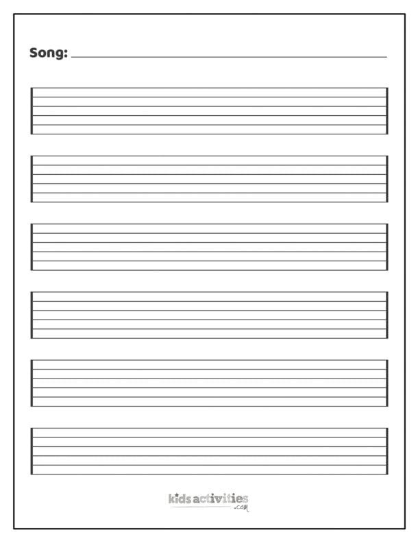 Free Printable Blank Sheet Music For Kids Kids Activities Blog Free Printable Blank Sheet Music For Kids Kids Activities Blog