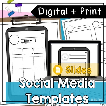 Free Printable Blank Social Media Template For Class Printable Online