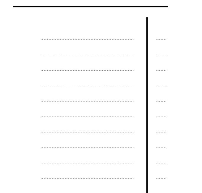 Free Printable Blank Table Of Contents Templates PDF Included