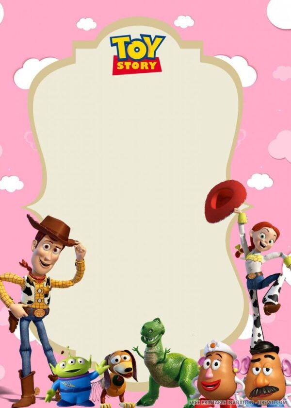 Free Printable Blank Toy Story Invitations