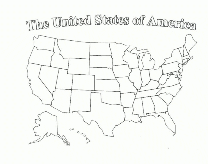 Free Printable Blank Us Map State Outlines