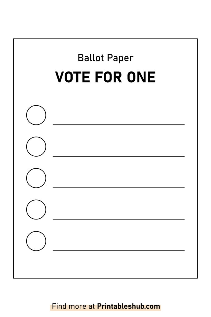 Free Printable Blank Voting Tickets Free Free Printable Blank Voting Tickets Free