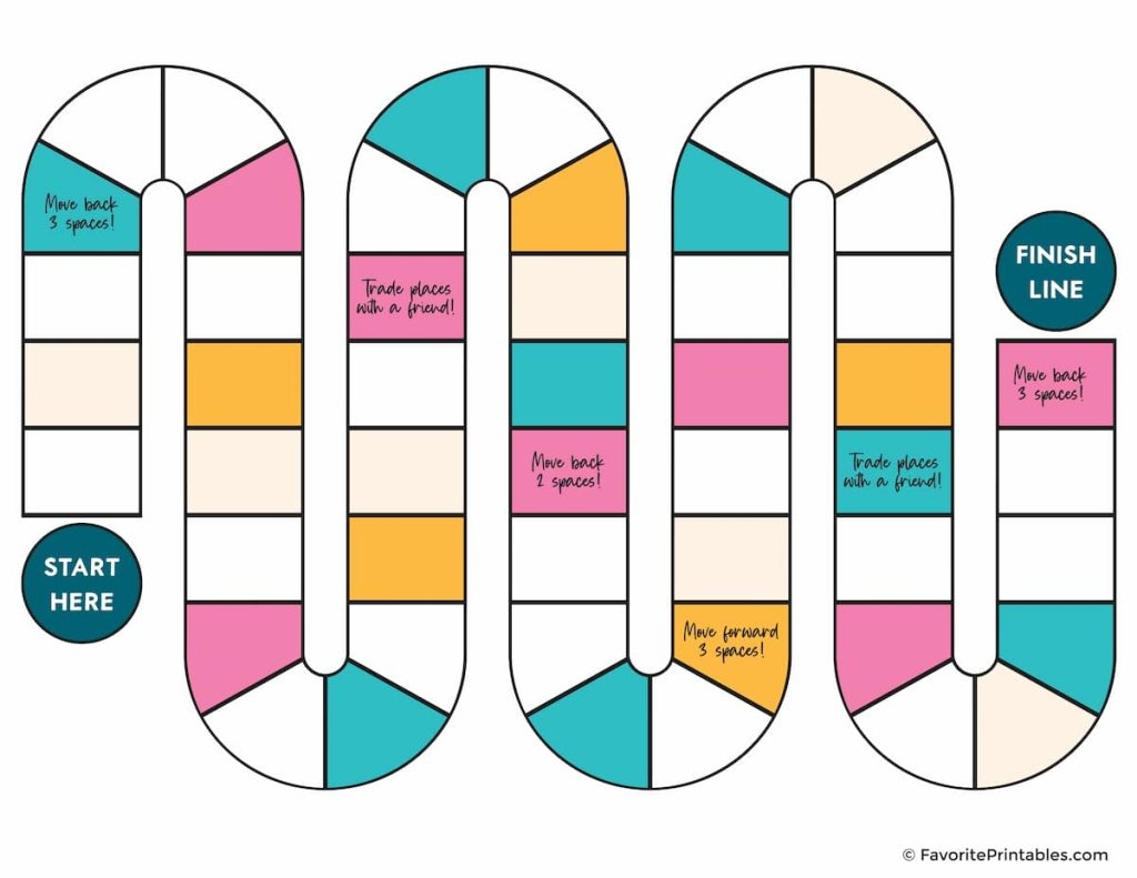 Free Printable Blank Game Board Template