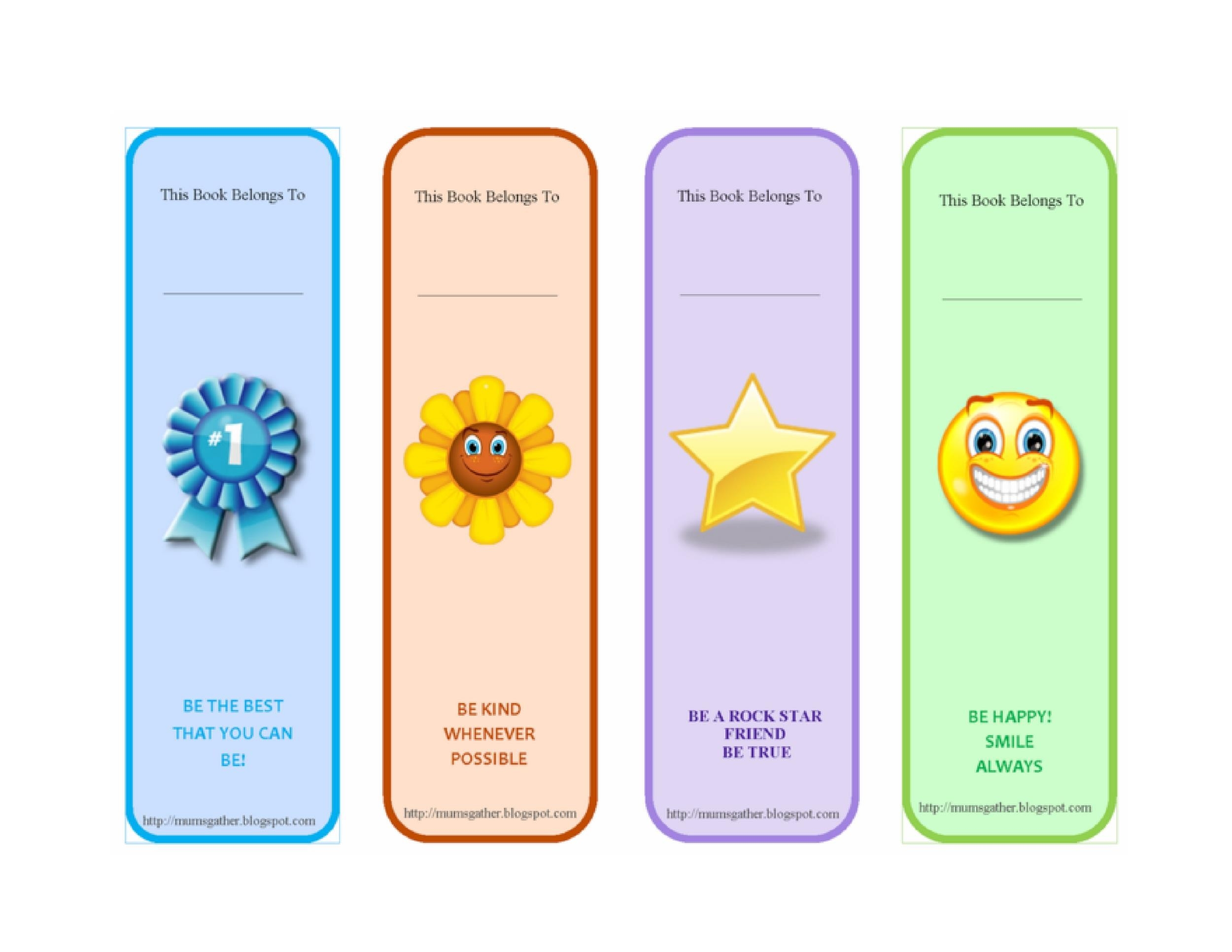 Free Printable Bookmarks For Teachers Free Printable Templates