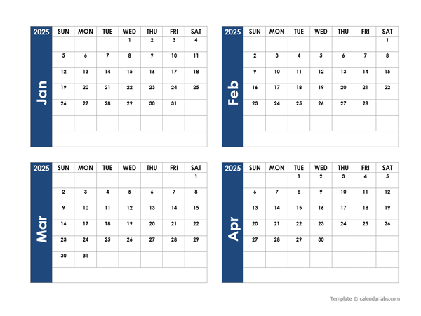 Free Printable Calendar 2025 4 Month Per Page Courtney D Cook Free Printable Calendar 2025 4 Month Per Page Courtney D Cook