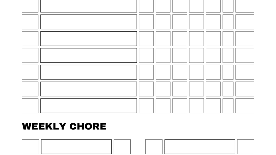 Free Printable Chore Chart PDF Template For Kids
