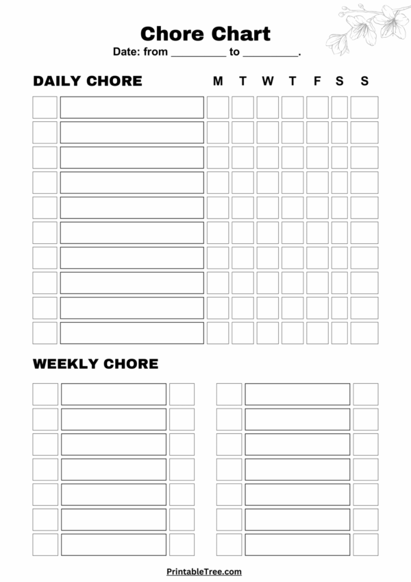 Blank Printable Chore Cards To Print