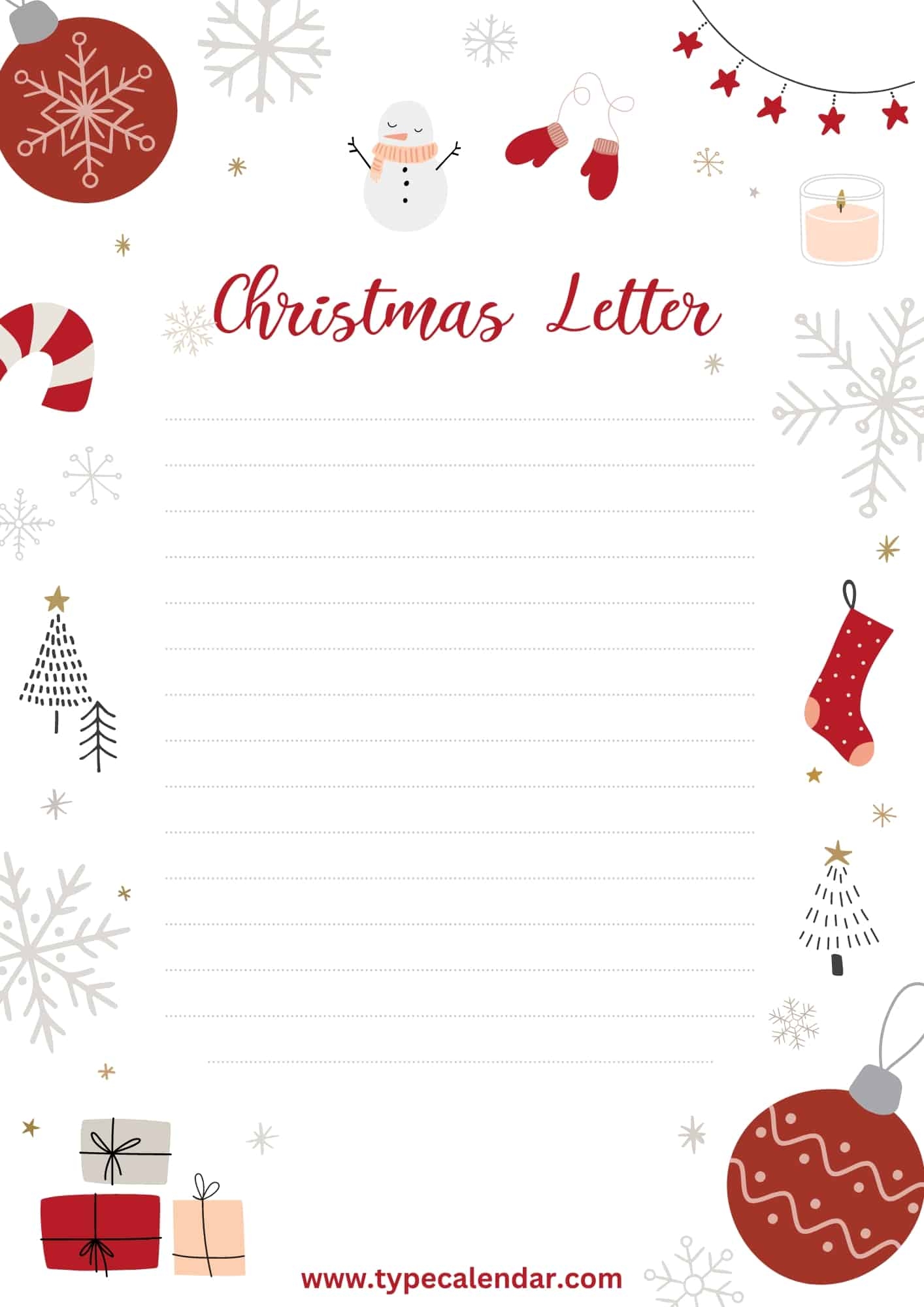 Free Printable Christmas Letter Templates PDF From Santa Free Printable Christmas Letter Templates PDF From Santa