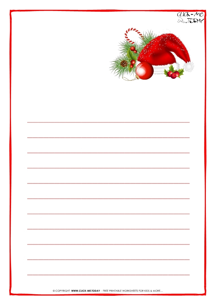 Free Printable Christmas Letter Templates Free Printable Christmas Letter Templates