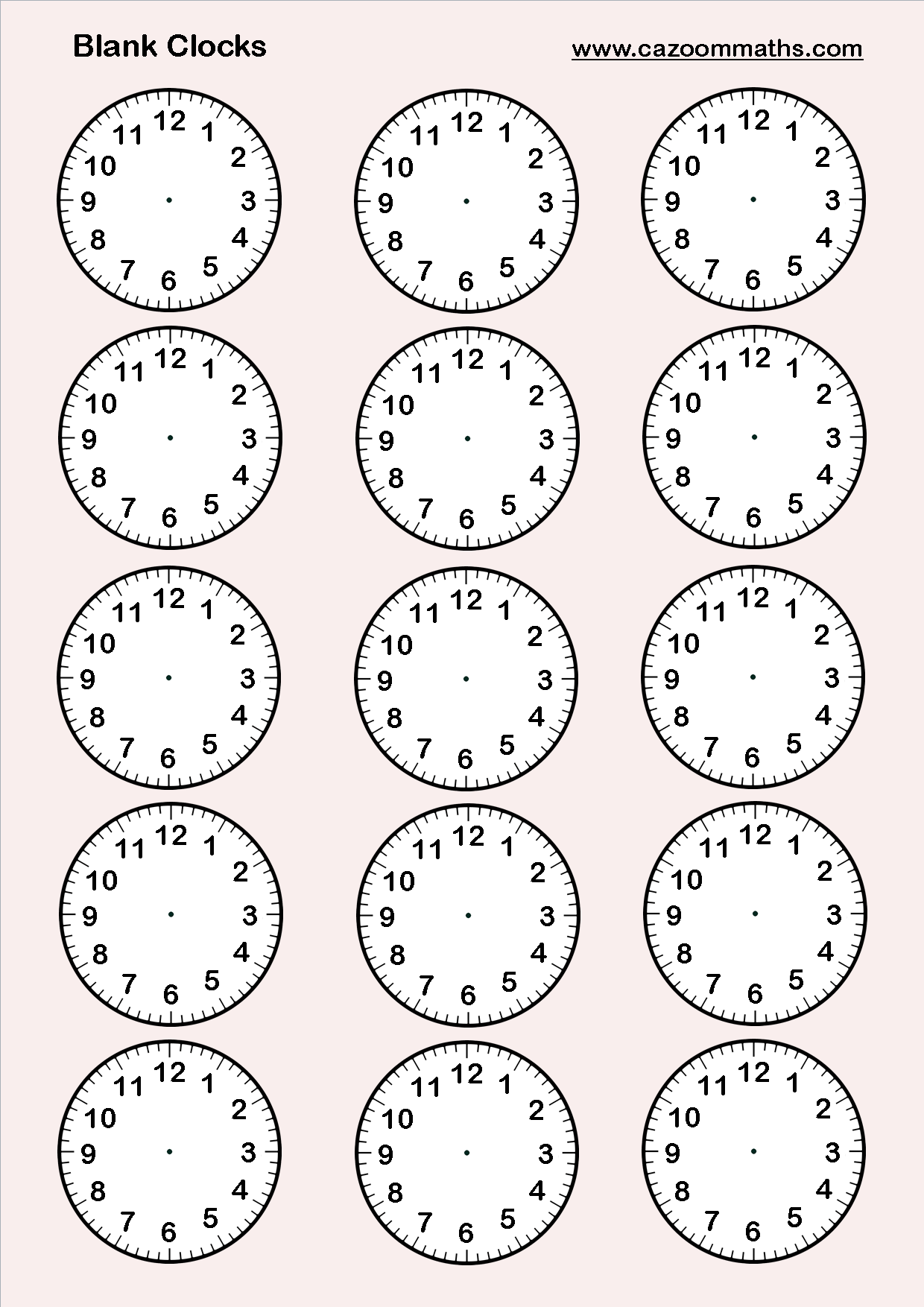 Free Printable Clock Worksheets Free Printable Clock Worksheets