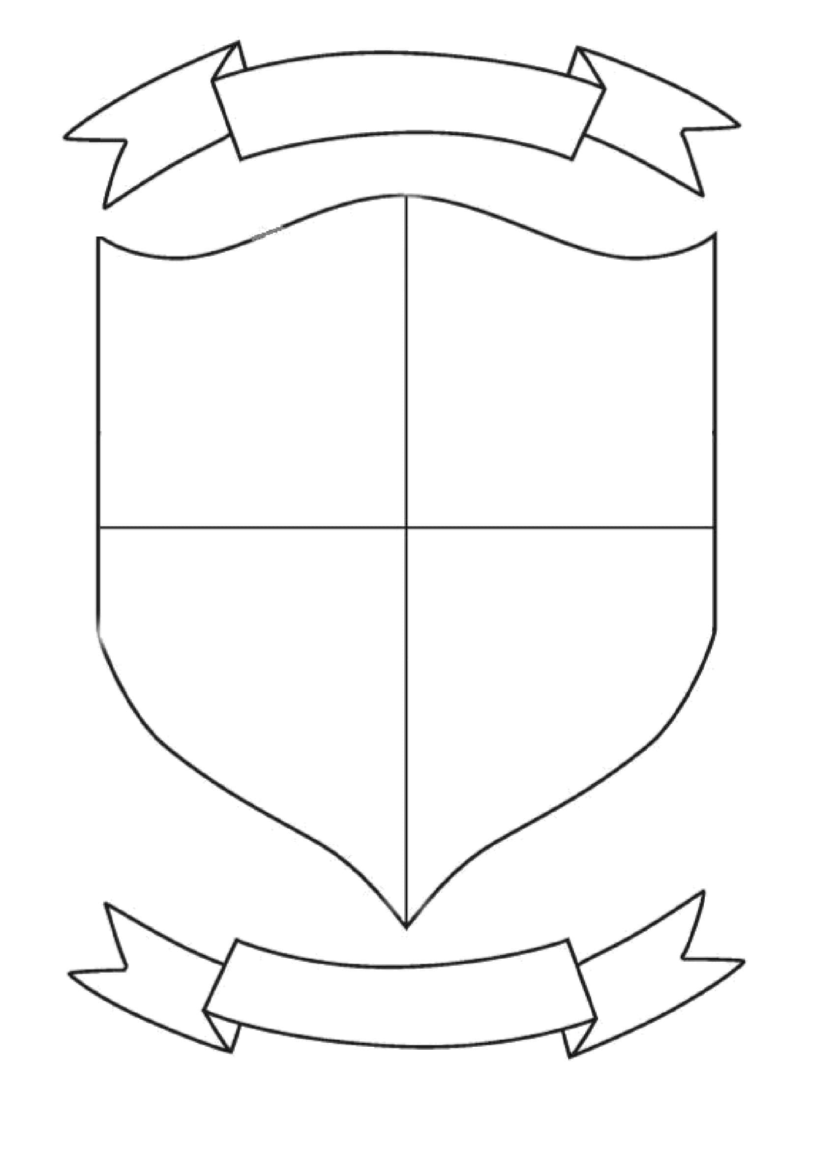 Free Printable Coat Of Arms Templates PDF Maker Examples