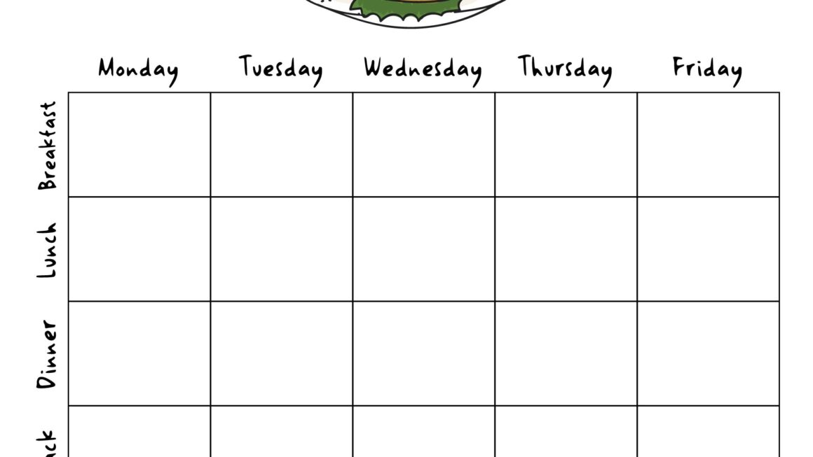 Free Printable Daycare Menus