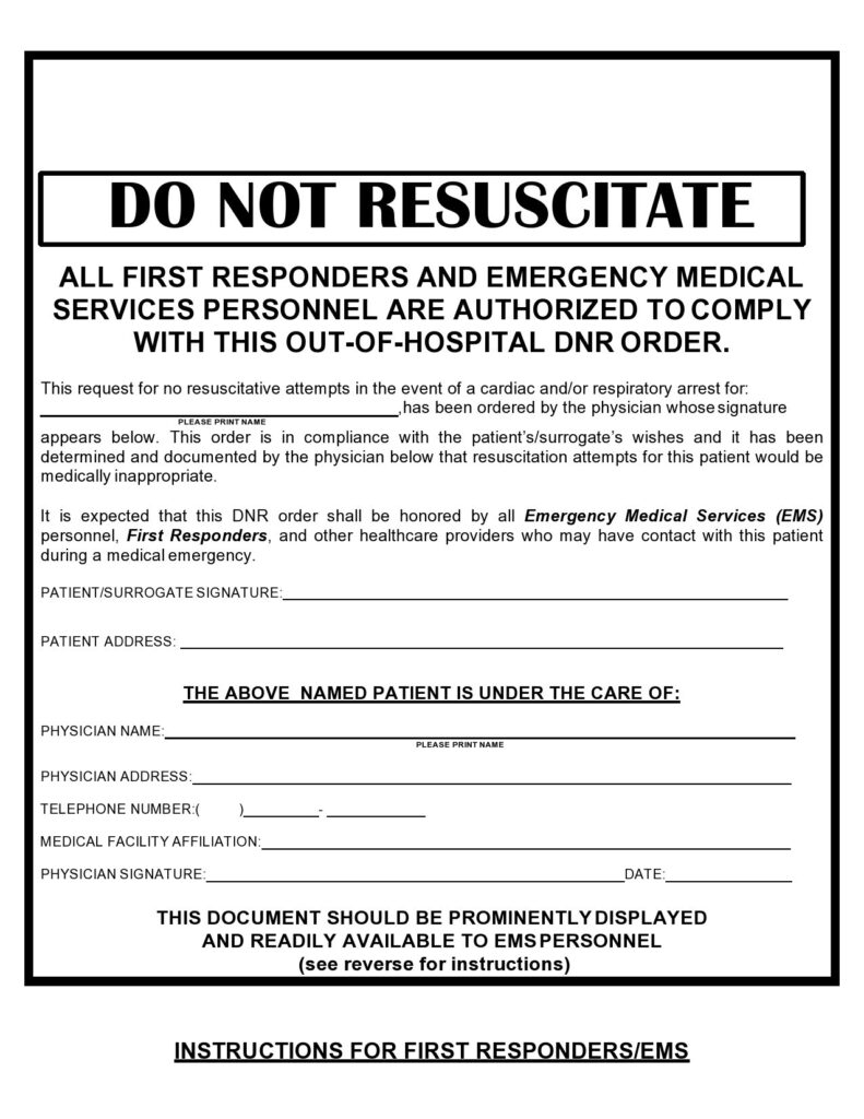 Free Printable Dnr Form Free Printable Templates Free Printable Dnr Form Free Printable Templates