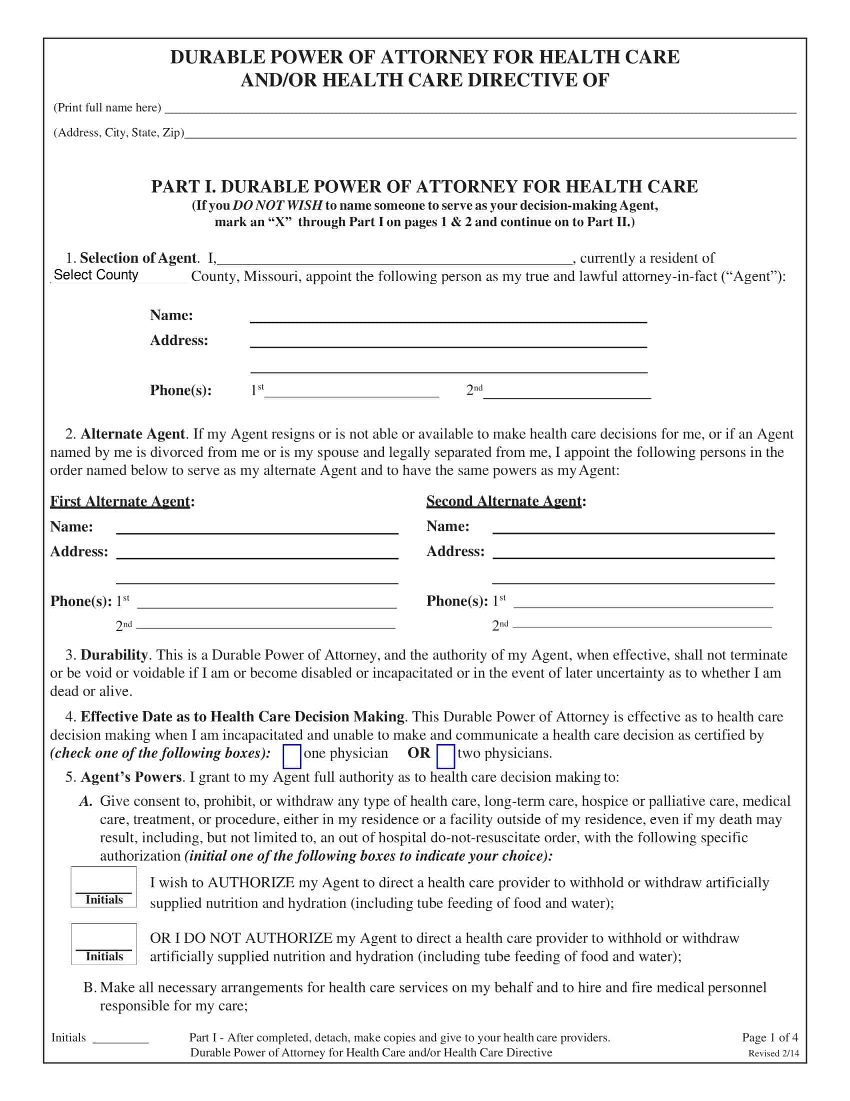 Free Printable Durable Power Of Attorney Templates PDF Word Free Printable Durable Power Of Attorney Templates PDF Word