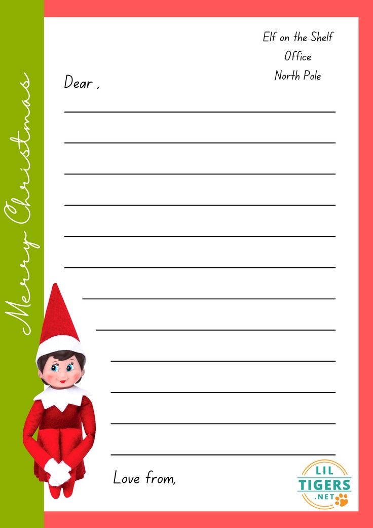 Blank Elf On The Shelf Printables