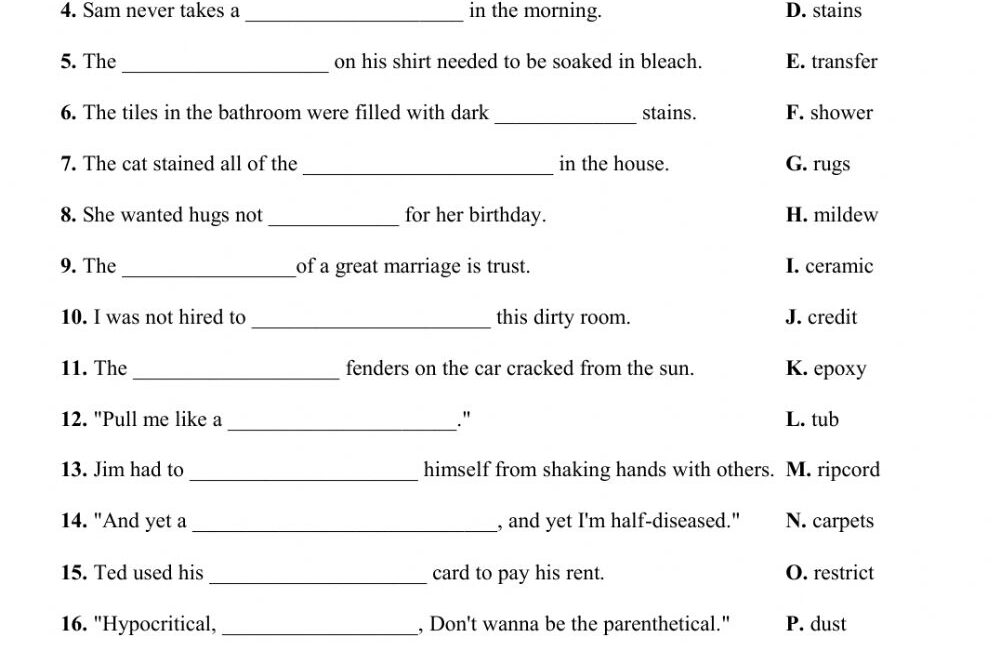 Free Printable Fill In The Blank Worksheets Printable Worksheets